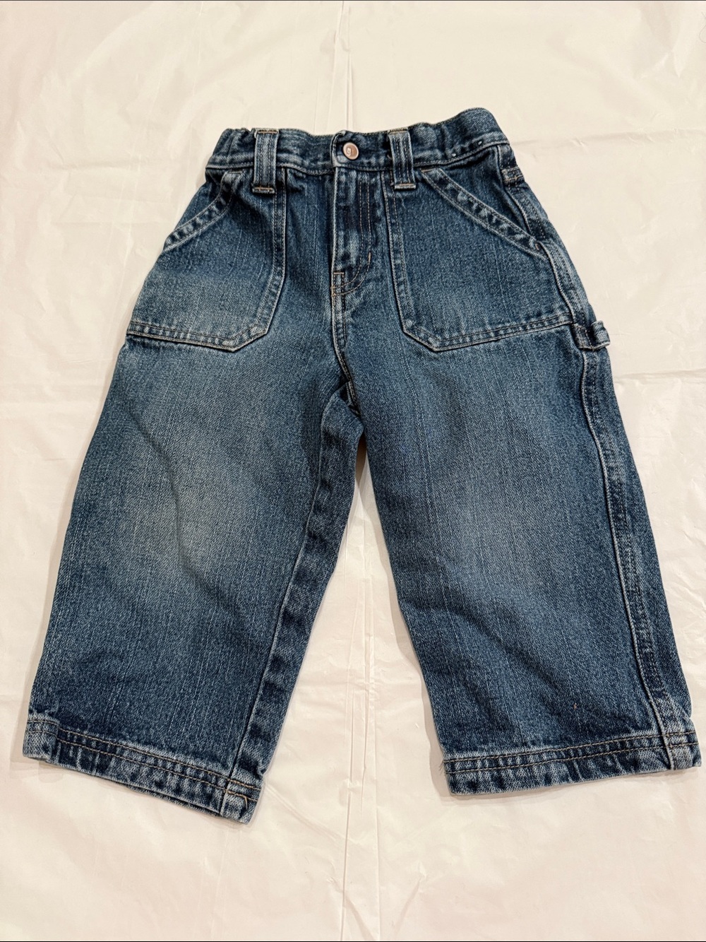 Gymboree Kids Dark Blue Denim Cargo Pants size 2T